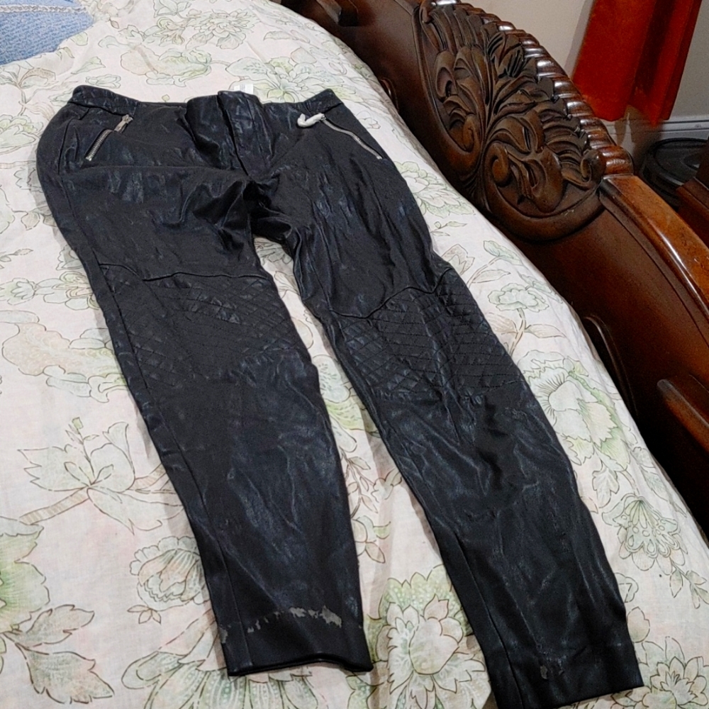 Zara faux leather pant